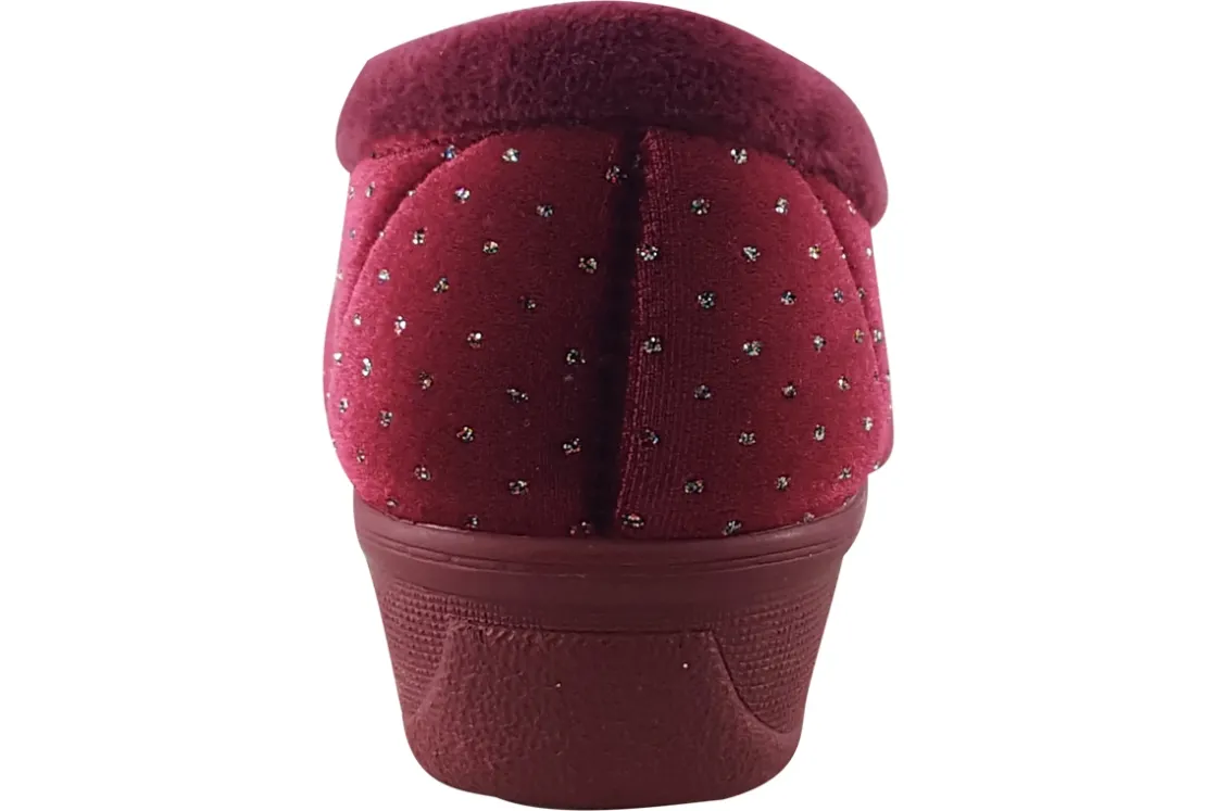 Women Lotus Womens Slippers<Beverley ULH048 Womens Velvet Slippers