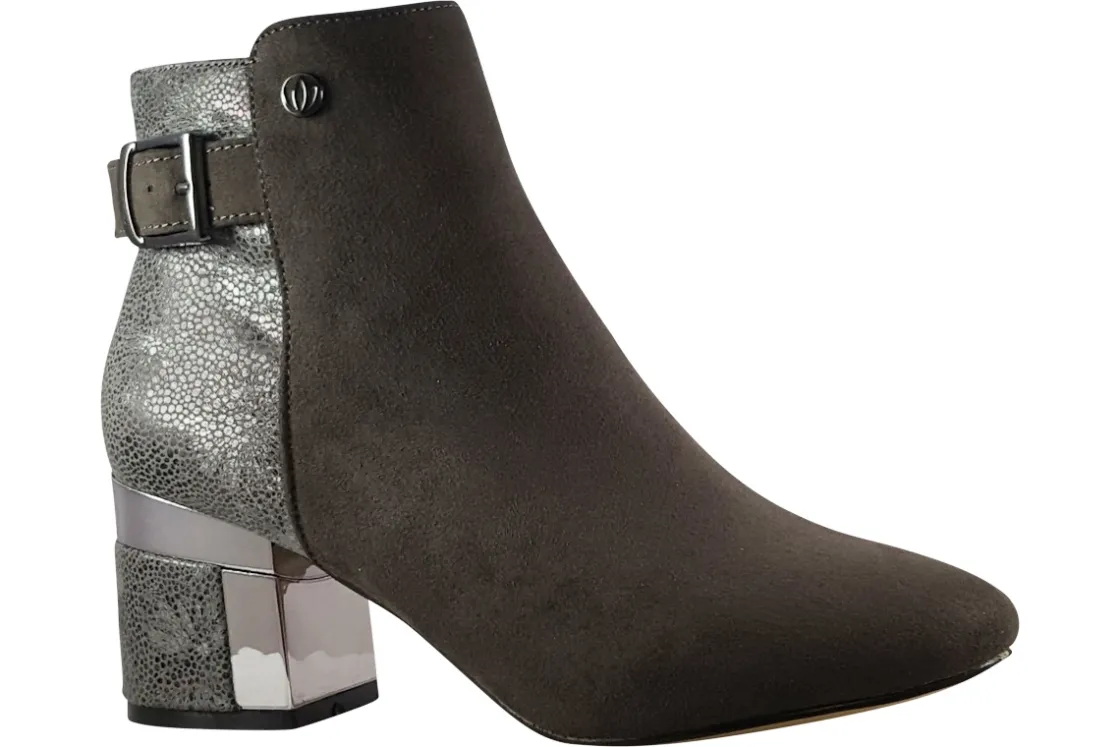 Women Lotus Womens Boots<Cassandra ULB291 Womens Suede Effect Ankle Boots