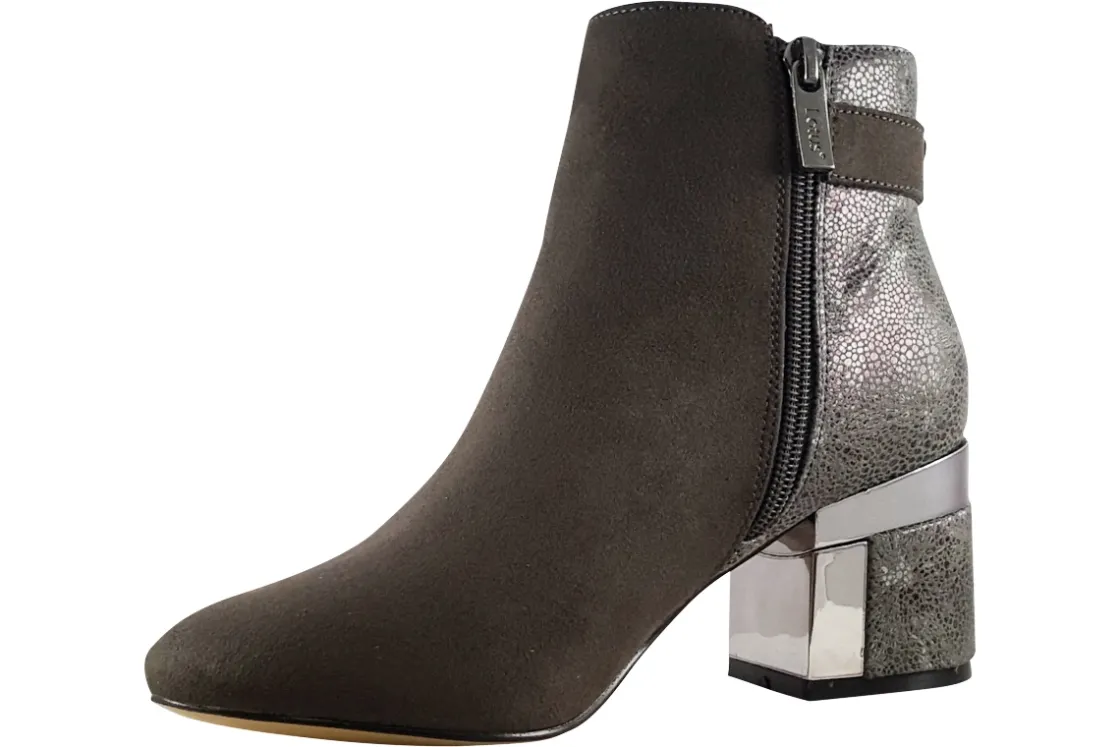 Women Lotus Womens Boots<Cassandra ULB291 Womens Suede Effect Ankle Boots