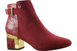 Women Lotus Womens Boots<Cassandra ULB291 Womens Suede Effect Ankle Boots