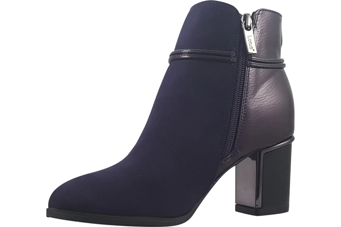 Women Lotus Womens Boots<Ebony ULB401 Womens Ankle Boots