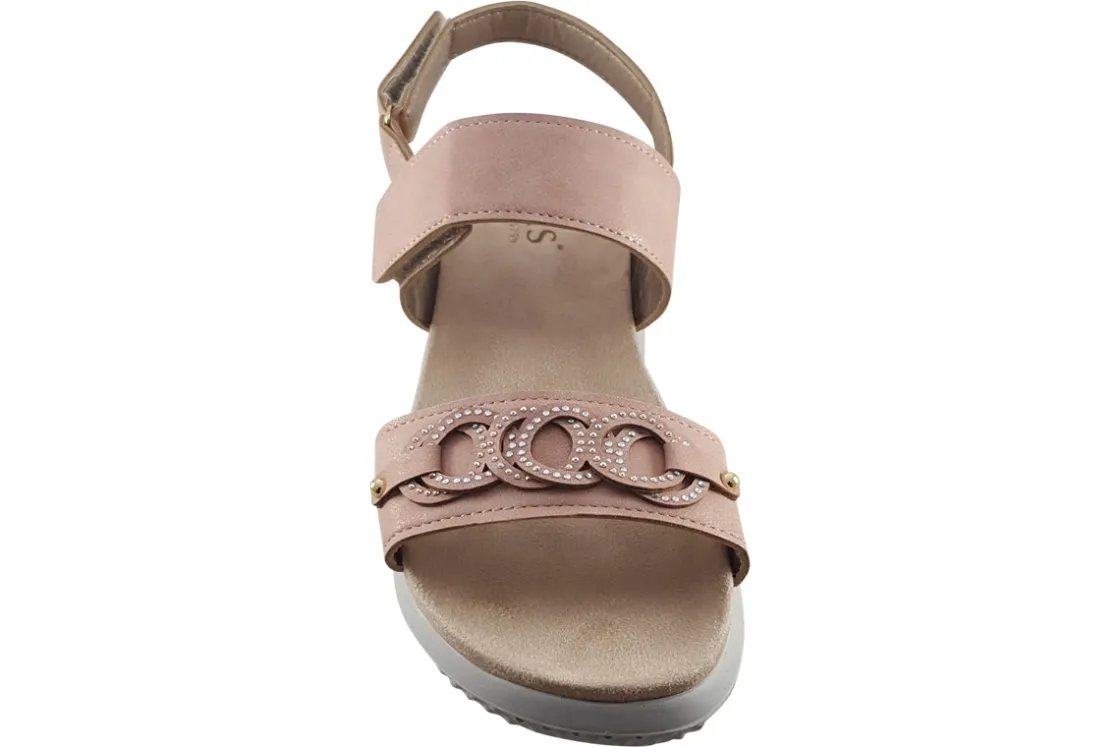 Women Lotus Womens Sandals<Pieve ULP295 Womens Suede Effect Sandals