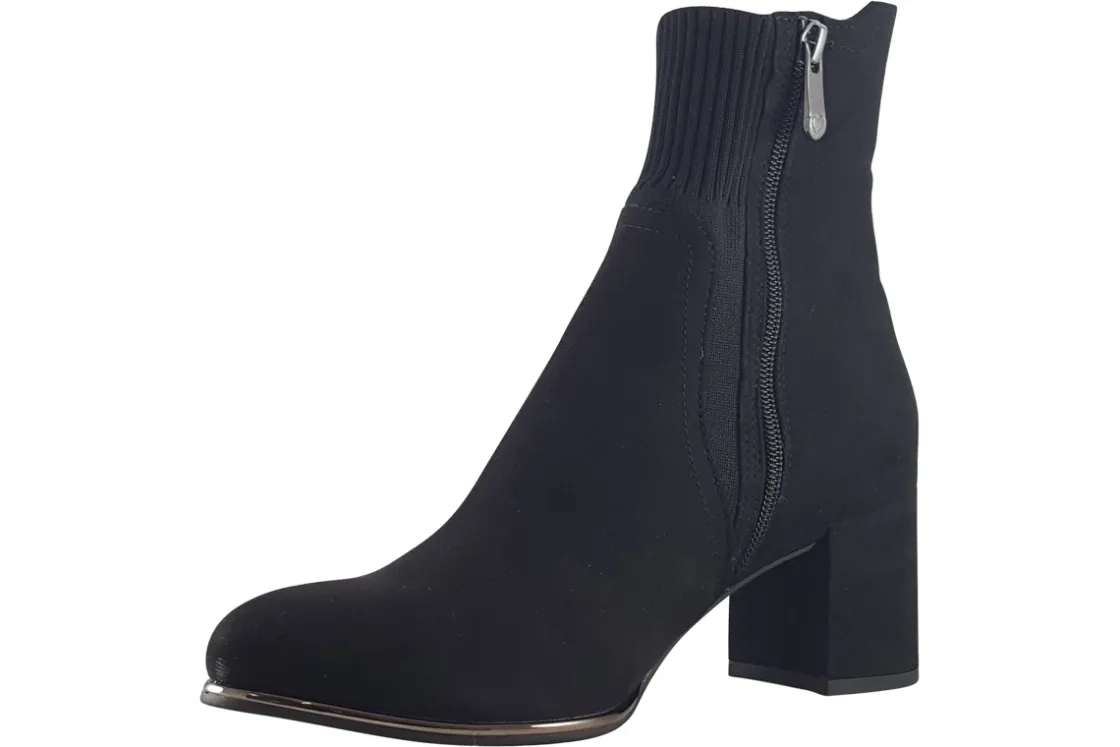 Women Marco Tozzi Womens Boots<Gander-2 25392-41 Womens Suede Effect Ankle Boots