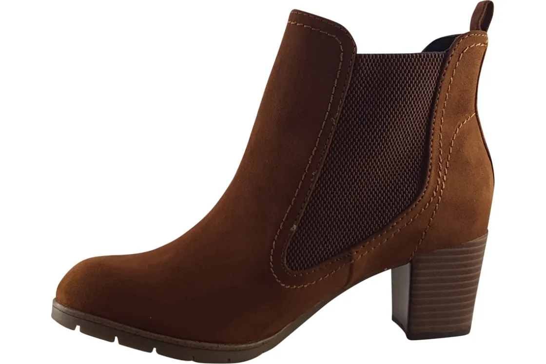 Women Marco Tozzi Womens Boots<Laura 3 25355-41 Womens Suede Effect Chelsea Boots
