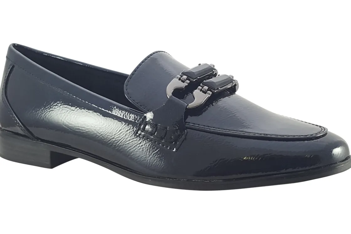 Women Marco Tozzi Womens Shoes | Womens Loafers<Levi 24237-43 Womens Navy Loafers