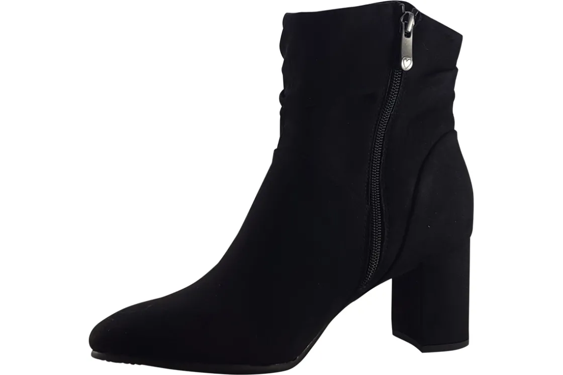 Women Marco Tozzi Womens Boots<Melinda 25307-41 Womens Suede Effect Ankle Boots