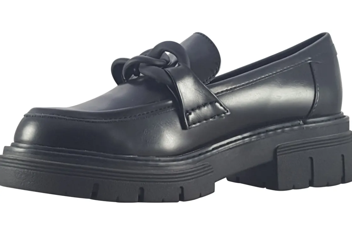 Women Marco Tozzi Senior Girls | Womens Shoes<Ross 3 24705-41 Black Womens Loafer Shoes