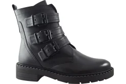 Women Marco Tozzi Womens Boots<Strappy 25400-29 Womens Leather Ankle Boots