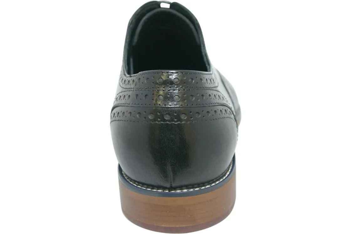 Paolo Vandini Mens Shoes | Brogues<Praze Mens Leather Brogue Shoes