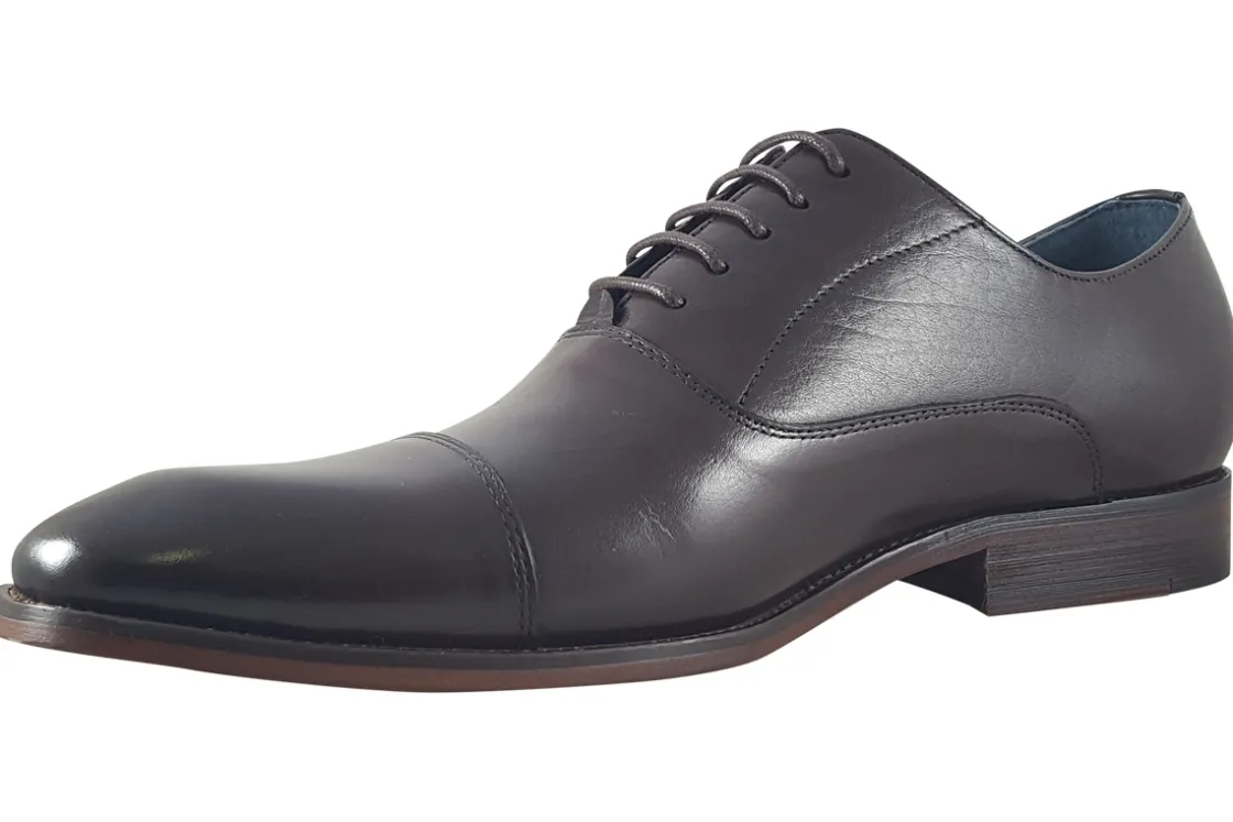 Paolo Vandini Mens Shoes | Oxford Toe Cap<Thistle Mens Leather Shoes