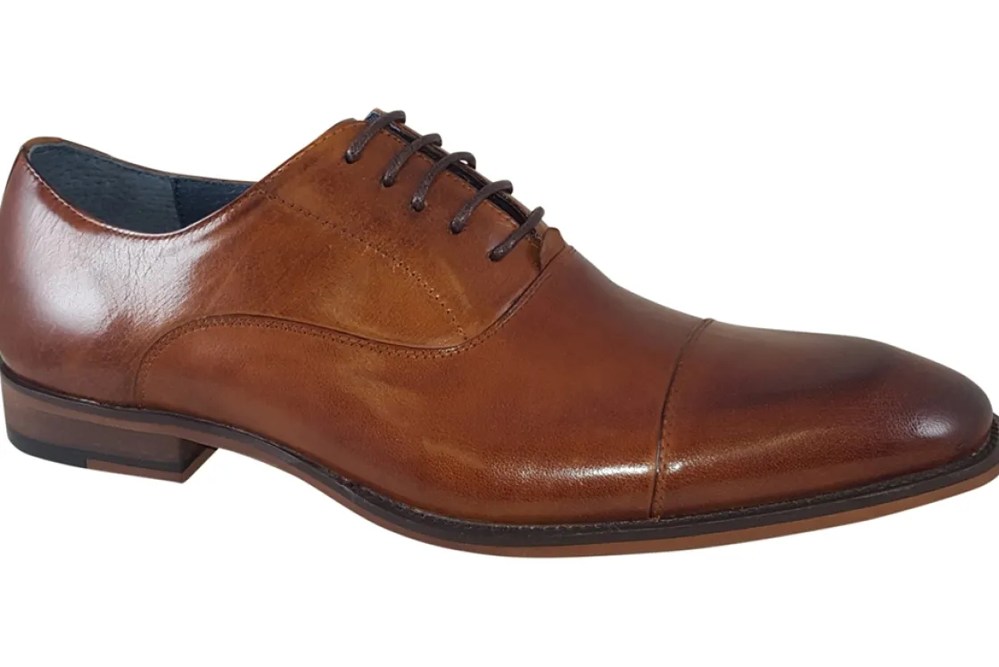 Paolo Vandini Mens Shoes | Oxford Toe Cap<Thistle Mens Leather Shoes