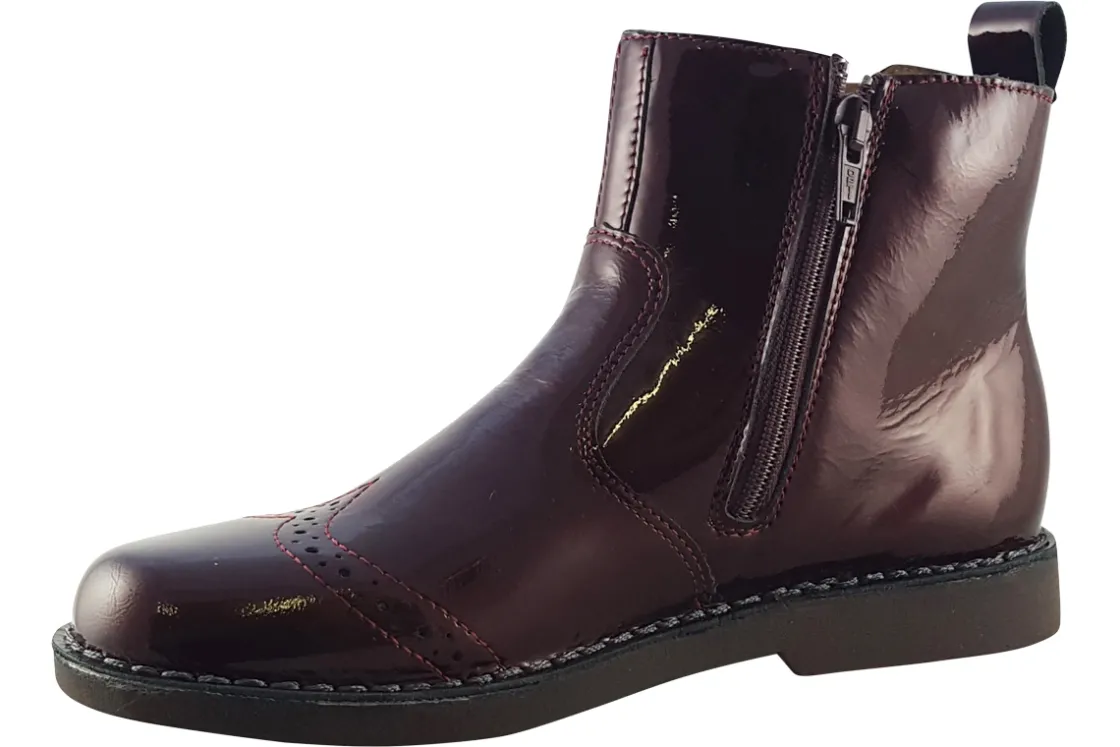 Ricosta Zip | Removable Insole<Dallas II 7600102 Girls Leather Patent Boots