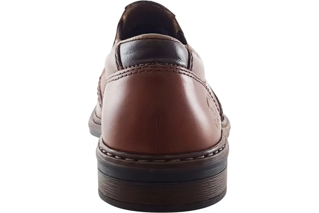 Rieker Oxford Toe Cap | Mens Shoes<AJAX 17659 Peanut Mens Leather Shoes