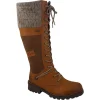 Women Rieker Womens Boots<Alps Z0442 Womens Water Resist Leather Long Led Boots