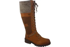 Women Rieker Womens Boots<Alps Z0442 Womens Water Resist Leather Long Led Boots