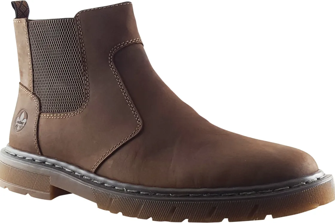 Rieker Plain Toe | Mens Boots<Imter 31650 Mens Nubuck Boots