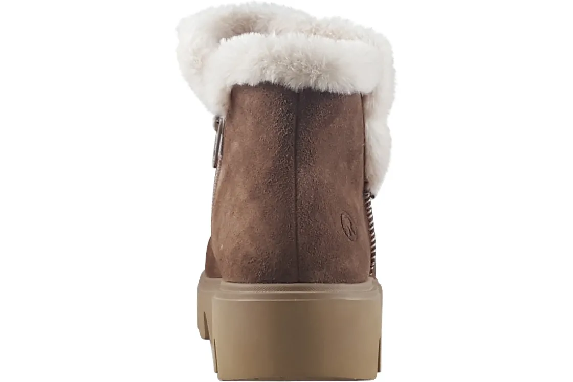 Women Rieker Womens Boots<Lugg W2071-20 Womens Suede Leather Ankle Boots
