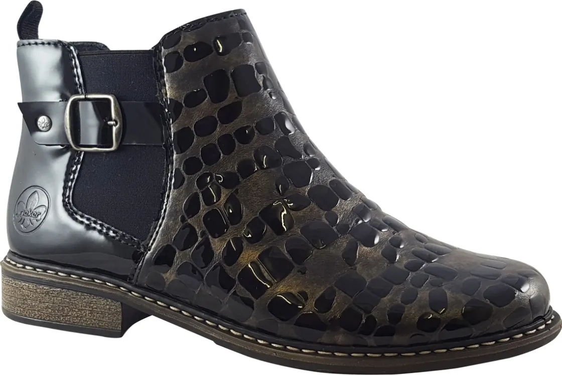 Women Rieker Womens Boots<Noeleen Z4965 Womens Leather Chelsea Boots