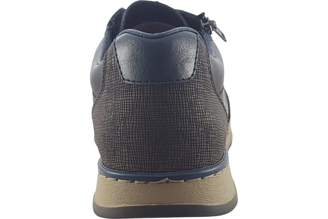 Rieker Apron Toe | Mens Shoes<Quest B2112 Mens Leather Fashion Trainers
