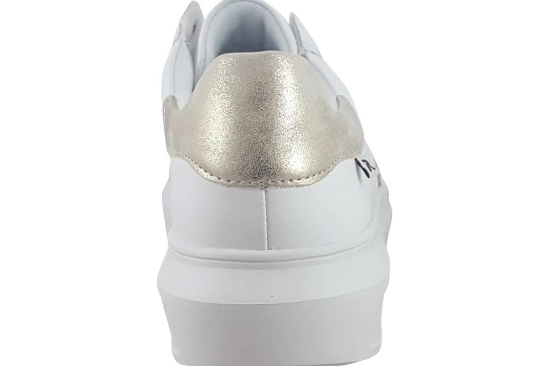 Women Rieker Womens Fashion Trainers<Troll W1202-82 Womens Fashion Trainers White Gold