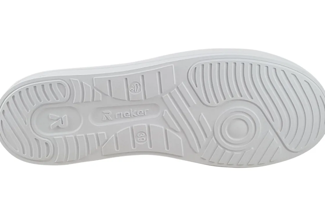 Women Rieker Womens Fashion Trainers<Troll W1202-82 Womens Fashion Trainers White Gold
