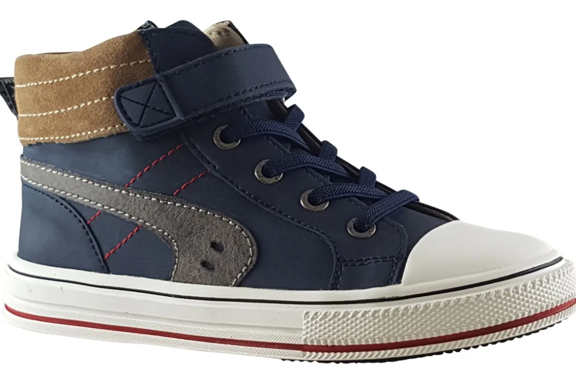 BOY SHOESME Velcro | Removable Insole<Konnor ON22W207-B Boys Leather Boots