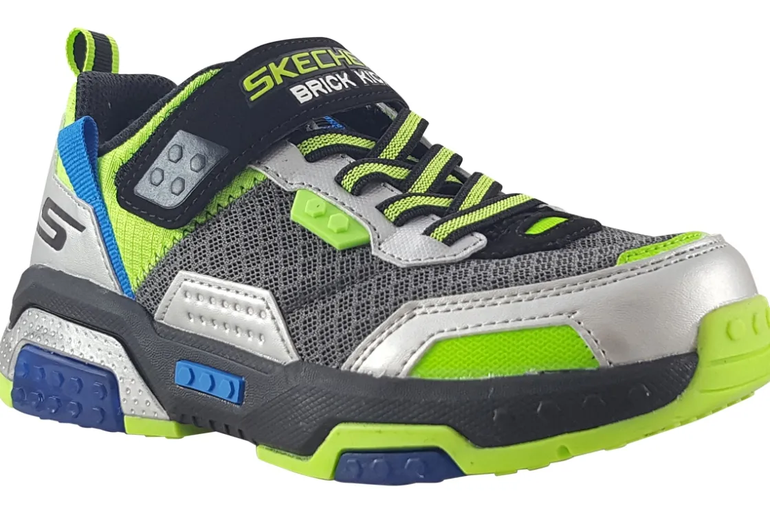 BOY Skechers Velcro | Washable<Brick Kicks 2.0 402219L Boys Trainers