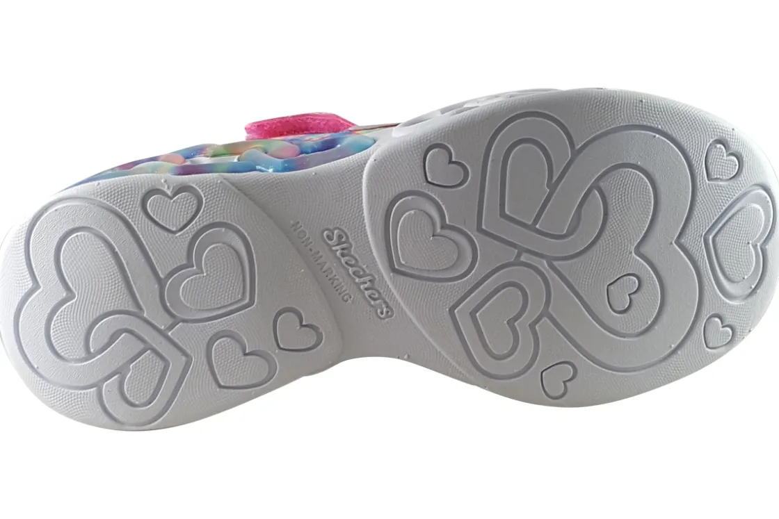 Skechers Velcro | Lights<Color Lovin' 303753L Girls Sports Trainers