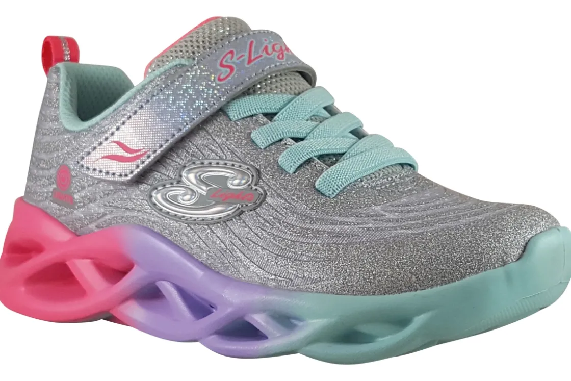 Skechers Velcro | Lights<Color Radiant 302325L Girls Sports Trainers