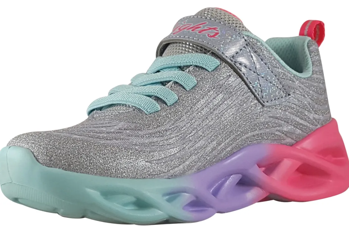 Skechers Velcro | Lights<Color Radiant 302325L Girls Sports Trainers