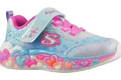 Skechers Velcro | Lights<Eternal Hearts 302696N Girls Trainers