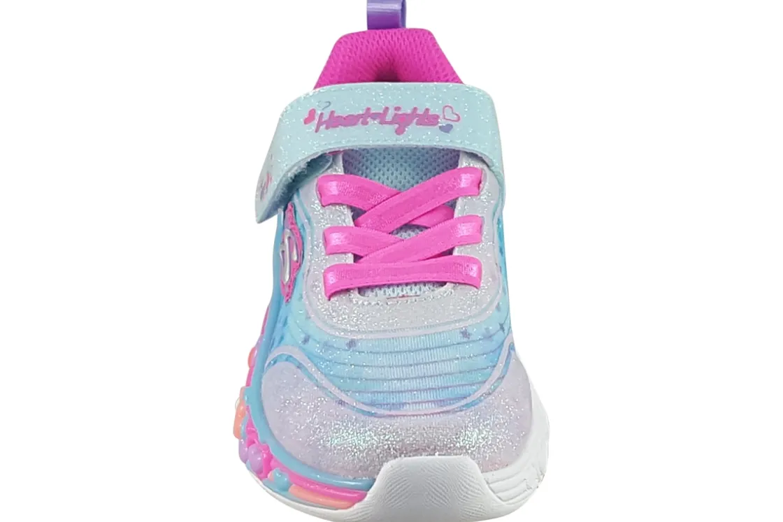 Skechers Velcro | Lights<Eternal Hearts 302696N Girls Trainers