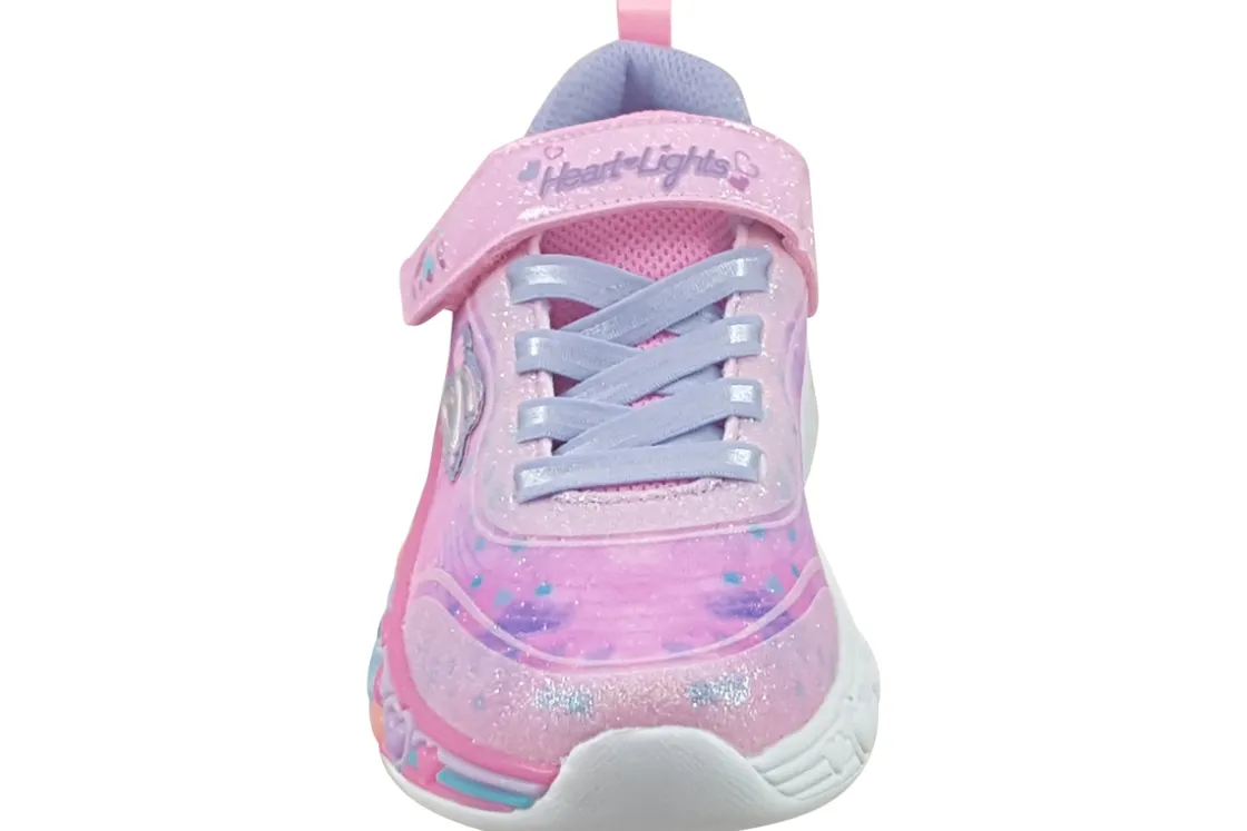 Skechers Velcro | Girls Trainers<Eternal Hearts 302696L Girls Fashion Trainers Light Pink Multi