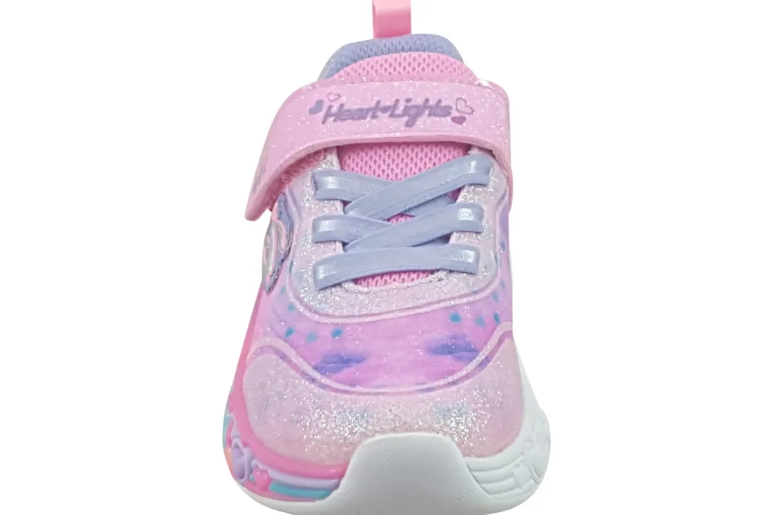 Skechers Velcro | Lights<Eternal Hearts 302696N Girls Trainers