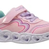 Skechers Velcro | Lights<Heart Lights 302689N Girls Trainers