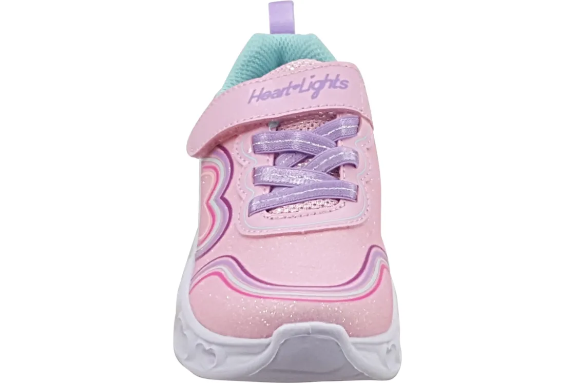 Skechers Velcro | Lights<Heart Lights 302689N Girls Trainers