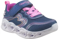 Skechers Velcro | Lights<Heart Lights 302689N Girls Trainers