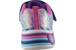 Skechers Velcro | Lights<Lets Shine 302313L Girls Sports Trainers
