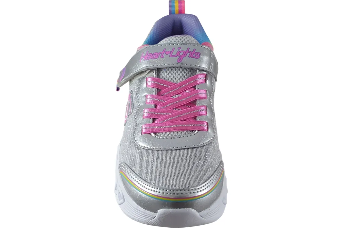 Skechers Velcro | Lights<Love Prism 303751L Girls Sports Trainers