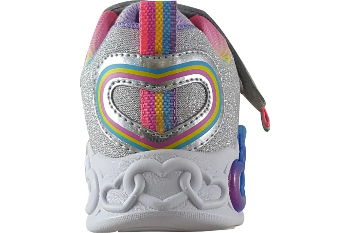 Skechers Velcro | Lights<Love Prism 303751L Girls Sports Trainers