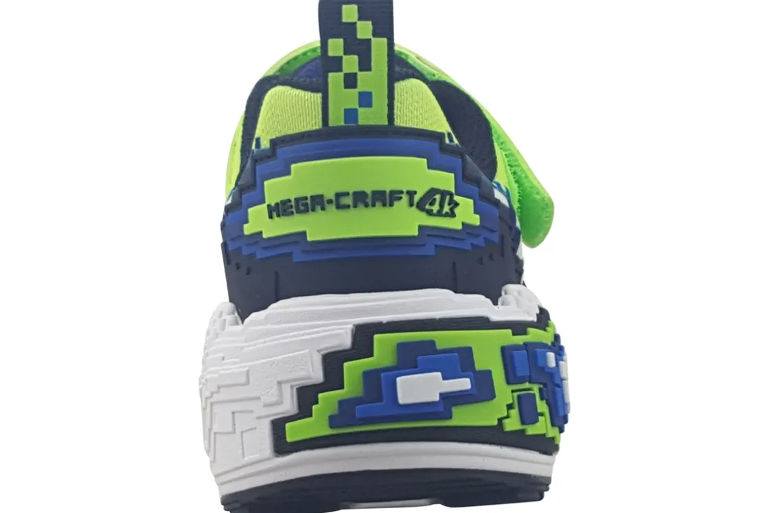 BOY Skechers Velcro | Washable<Mega Craft 4K 402160L Boys Trainers
