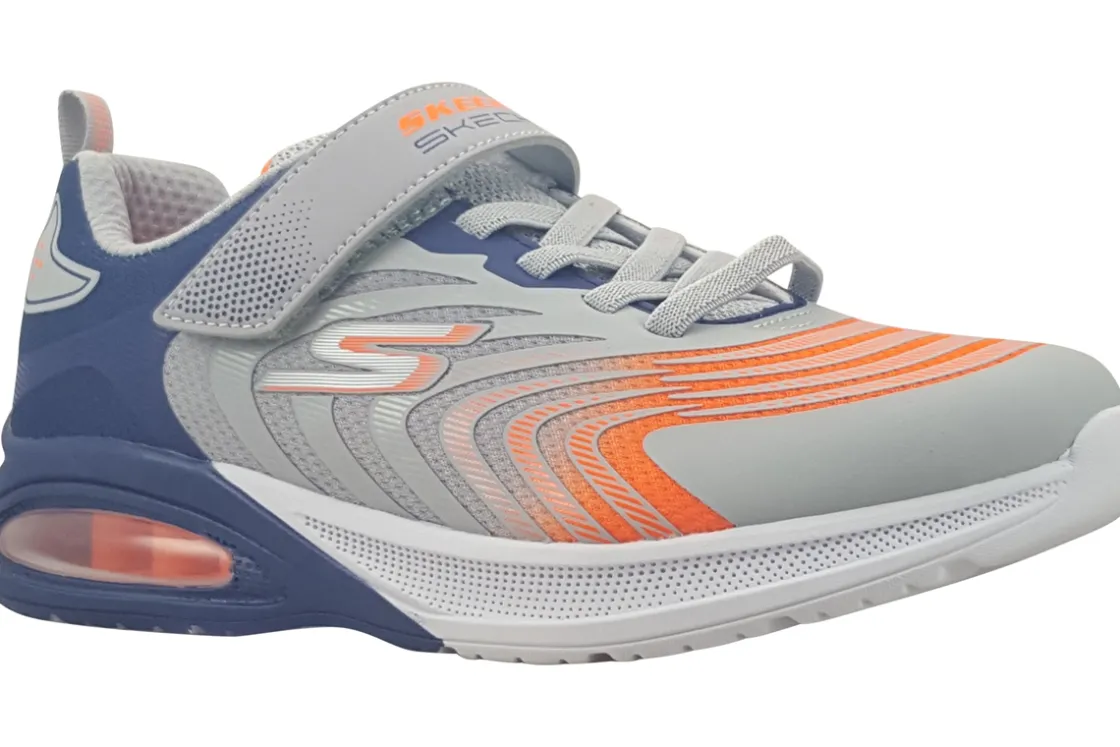 BOY Skechers Velcro | Boys Trainers<Microspec Max Advance Vortivox 403938L Boys Sports Trainers