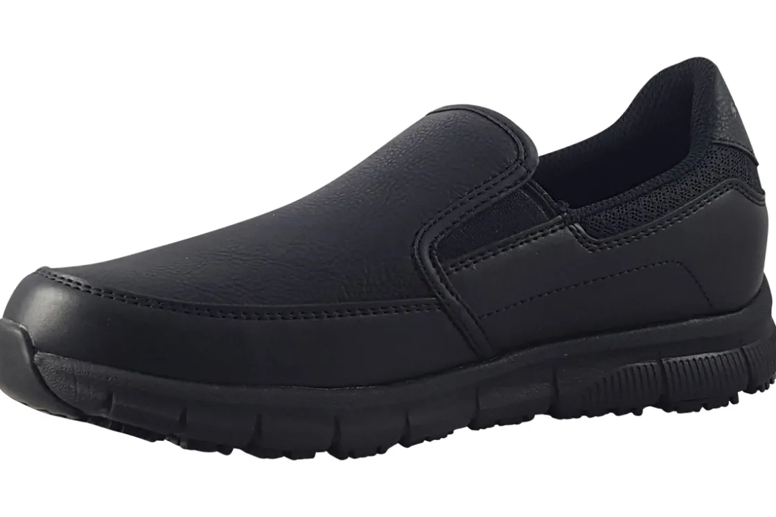 Women Skechers Womens Sports<Nampa Annod 77236EC Womens Slip Resistant Sports Trainers