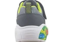 BOY Skechers Velcro | Boys Trainers<Play Scene 407312N Boys Fashion Trainers Charcoal Lime