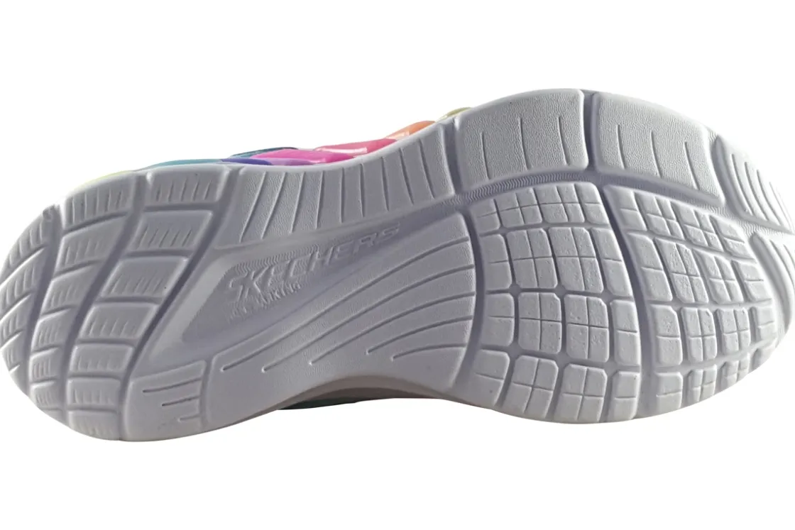 Skechers Velcro | Lights<Rainbow Cruisers 303721L Girls Sports Trainers