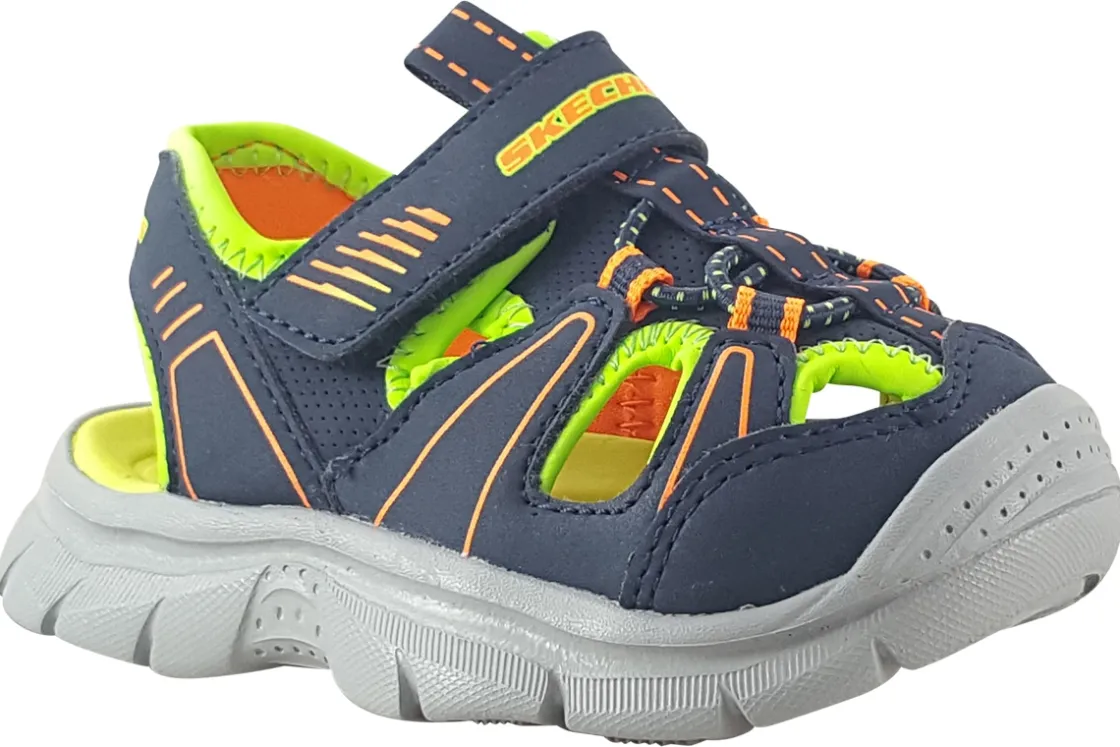 BOY Skechers Velcro | Washable<Relix-Valder Inf 406520N Boys Sandals