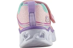 Skechers Velcro | Lights<Retro Hearts 302689L Girls Trainers