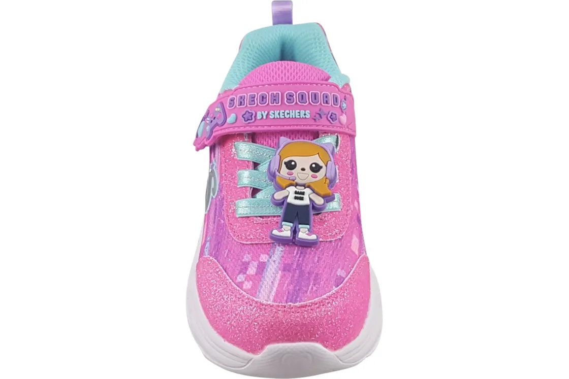 Skechers Velcro | Girls Trainers<Skech Squad 302214N Girls Trainers