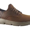 Skechers Plain Toe | Mens Shoes<Slip-Ins Garza 205046 Tan Mens Leather Fashion Trainers