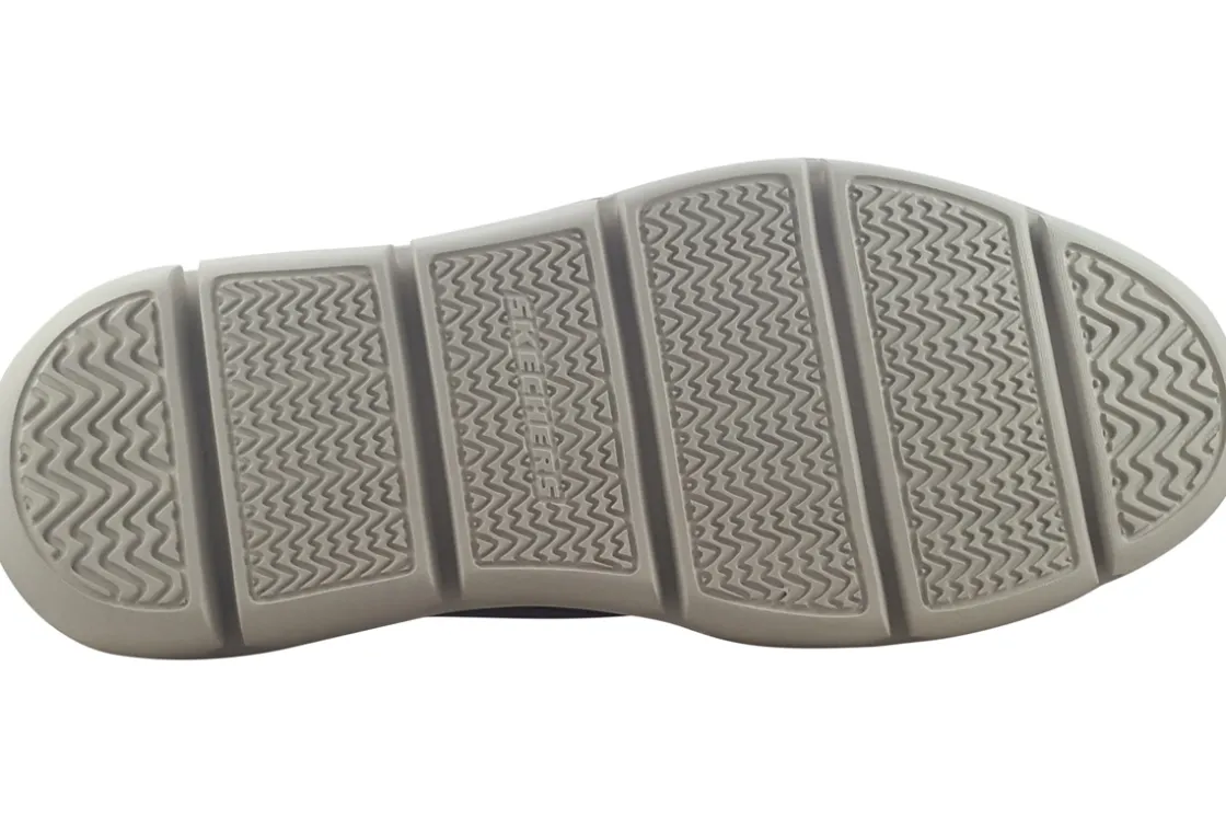 Skechers Plain Toe | Mens Shoes<Slip-Ins Garza 205046 Tan Mens Leather Fashion Trainers